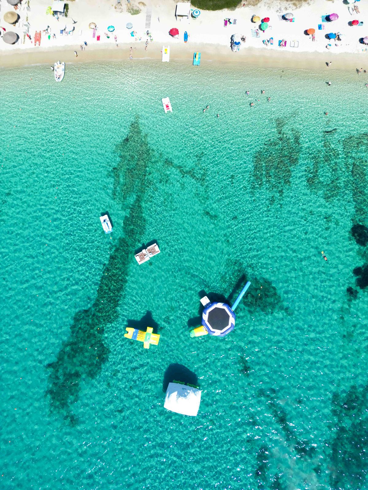 Aerial photograph of Cala Sassari, Olbia (SS), Sardegna — Flesh Sand by Raffaele Ferrari