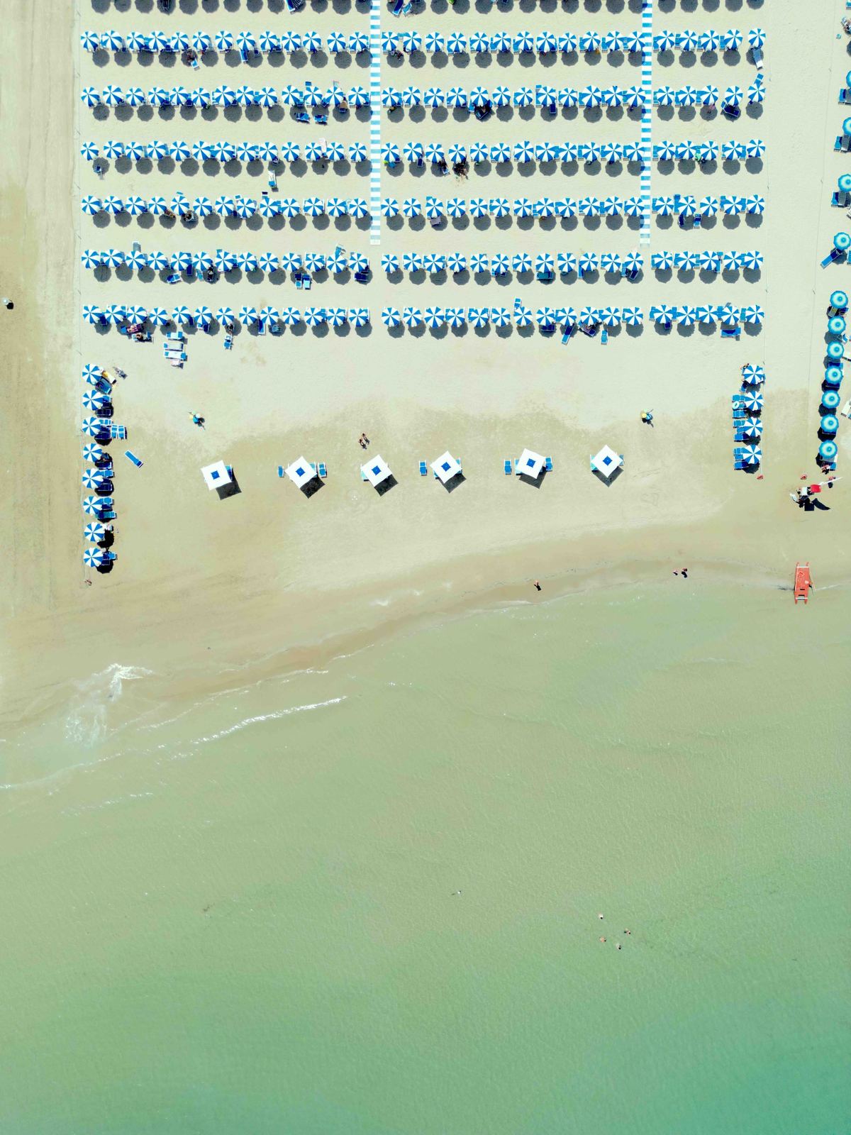 Aerial photograph of Civitanova Mare, Marche — Flesh Sand by Raffaele Ferrari