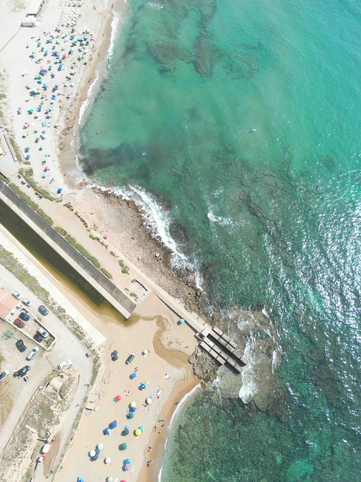 Aerial photograph of Gonnesa (Fontanamare), Gonnesa, Sardegna — Flesh Sand by Raffaele Ferrari