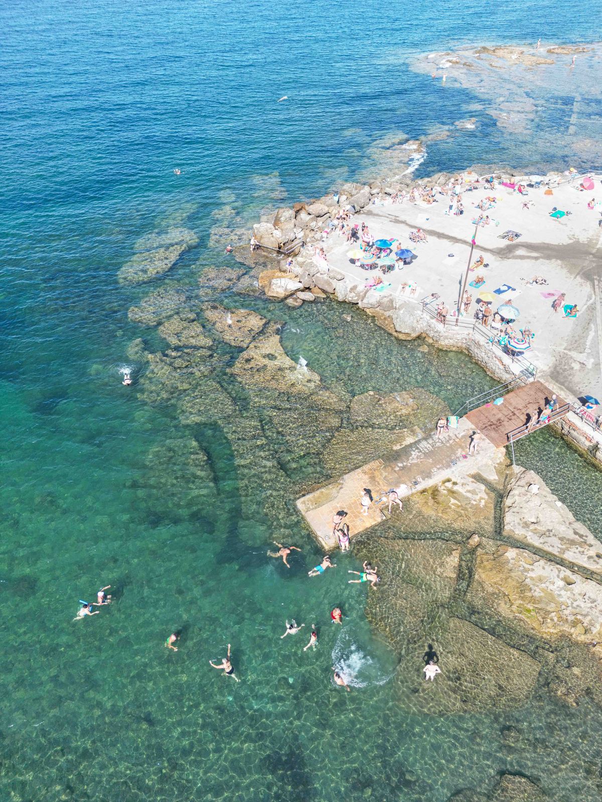 Aerial photograph of Il Gabbiano, Livorno, Toscana — Flesh Sand by Raffaele Ferrari