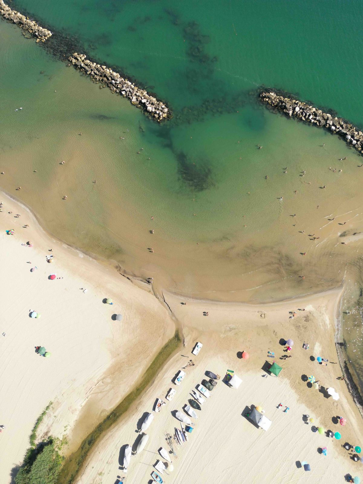 Aerial photograph of Lido Riccio, Ortona, Abruzzo — Flesh Sand by Raffaele Ferrari