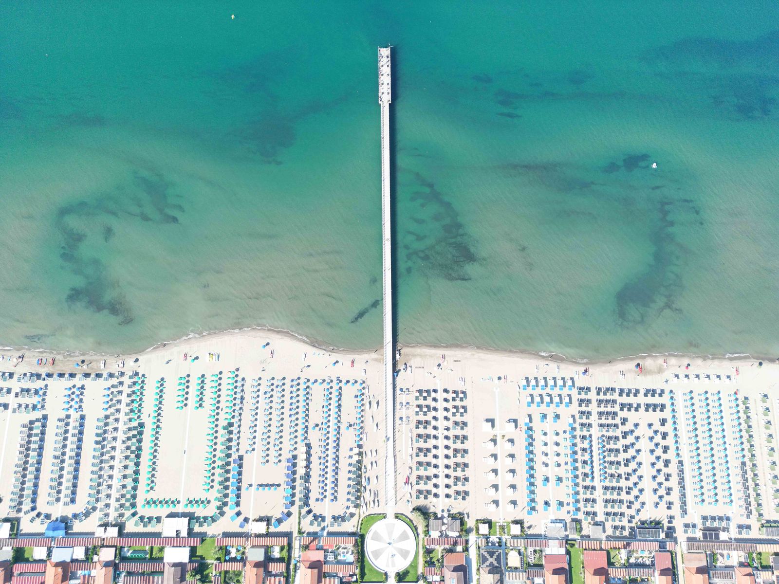 Aerial photograph of Pontile Forte dei Marmi, Forte dei Marmi (LU), Toscana — Flesh Sand by Raffaele Ferrari