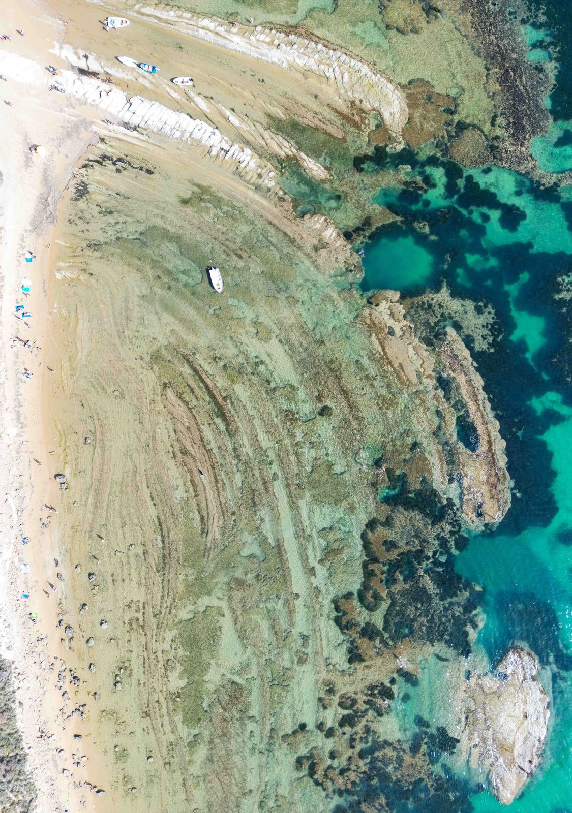 Aerial photograph of Scala dei Turchi, Realmonte (AG), Sicilia — Flesh Sand by Raffaele Ferrari