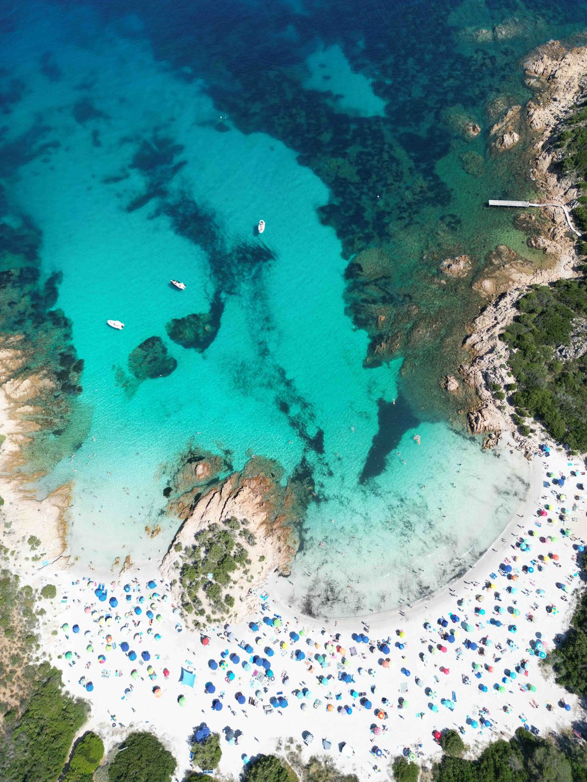 Aerial photograph of Spiaggia del Principe, Arzachena (SS), Sardegna — Flesh Sand by Raffaele Ferrari