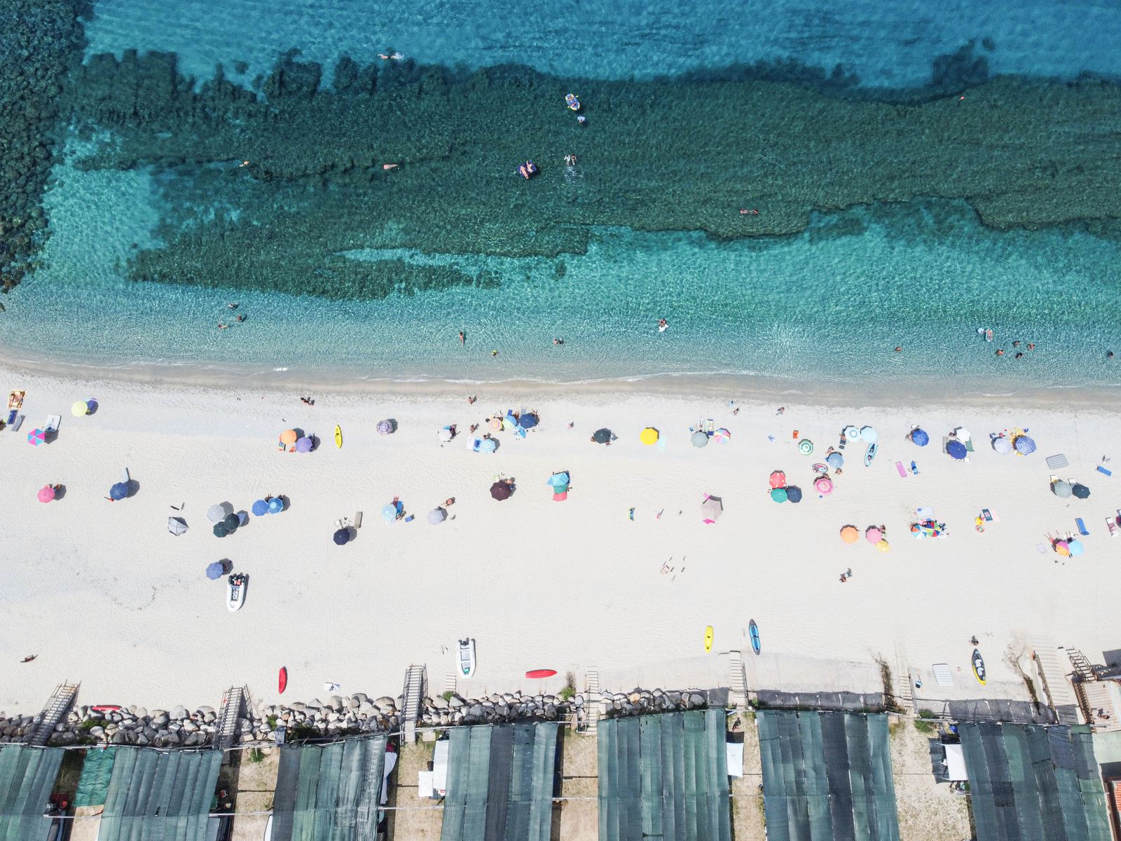 Aerial photograph of Spiaggia del Tono, Punta Tono, Calabria — Flesh Sand by Raffaele Ferrari
