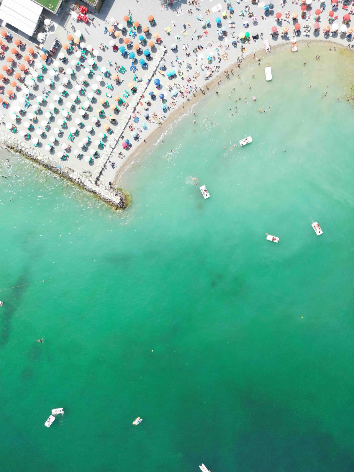 Aerial photograph of Spiaggia Desenzano del Garda, Desenzano del Garda (BS), Lombardia — Flesh Sand by Raffaele Ferrari