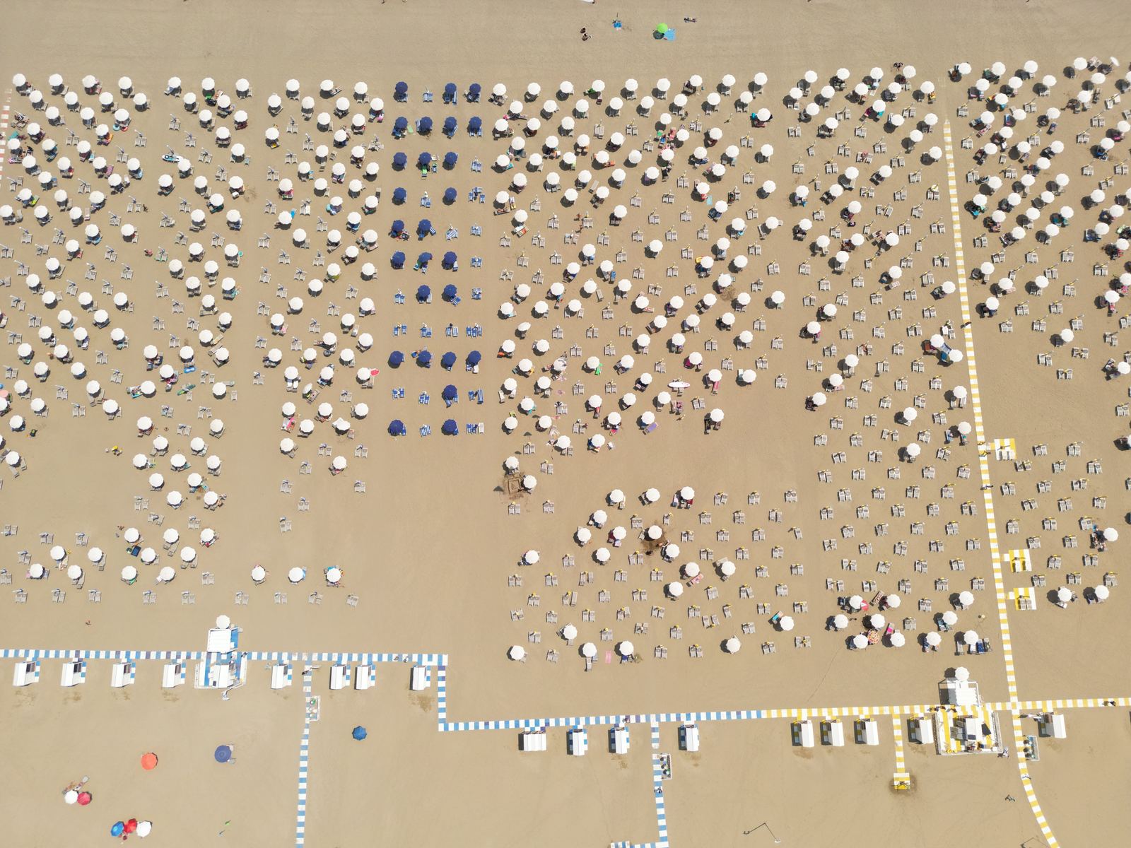 Aerial photograph of Spiaggia di Caorle, Caorle (VE), Veneto — Flesh Sand by Raffaele Ferrari