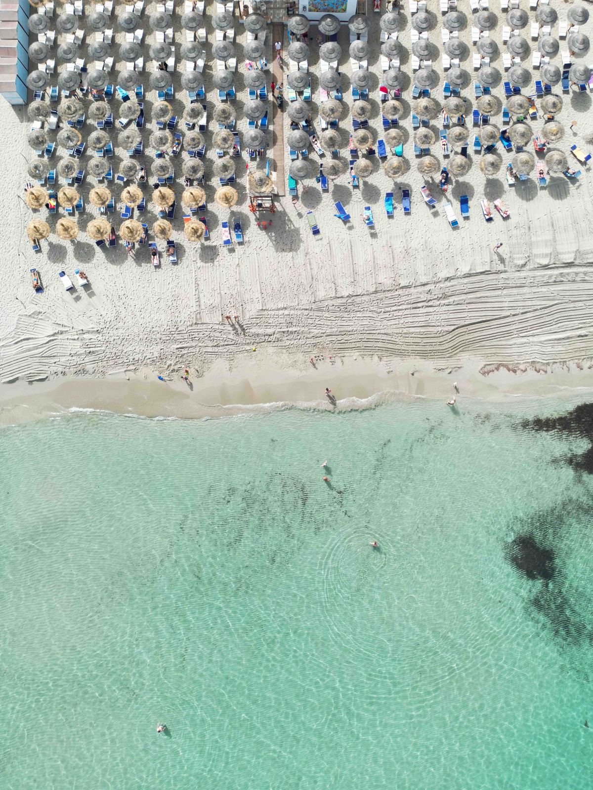 Aerial photograph of Spiaggia di Capaci, Capaci, Sicilia — Flesh Sand by Raffaele Ferrari