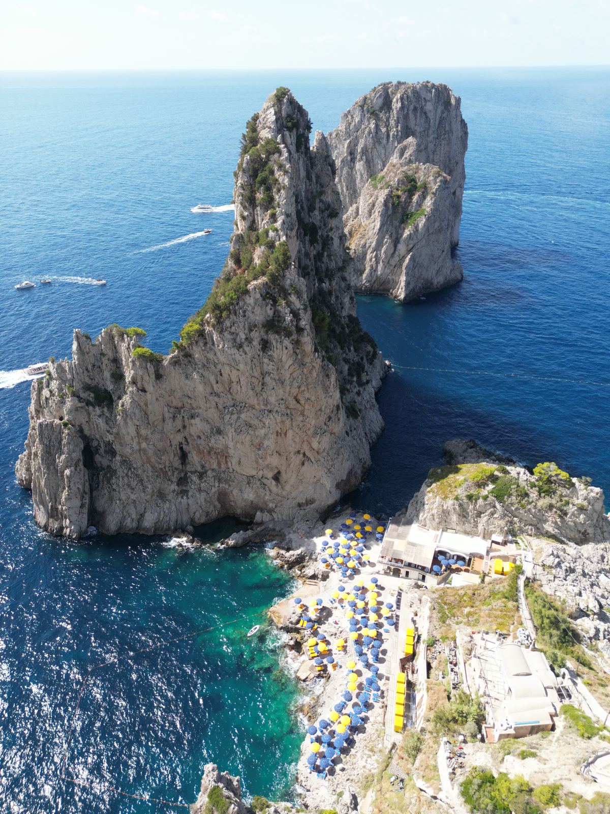 Aerial photograph of Spiaggia di Capri, Capri (NA), Campania — Flesh Sand by Raffaele Ferrari