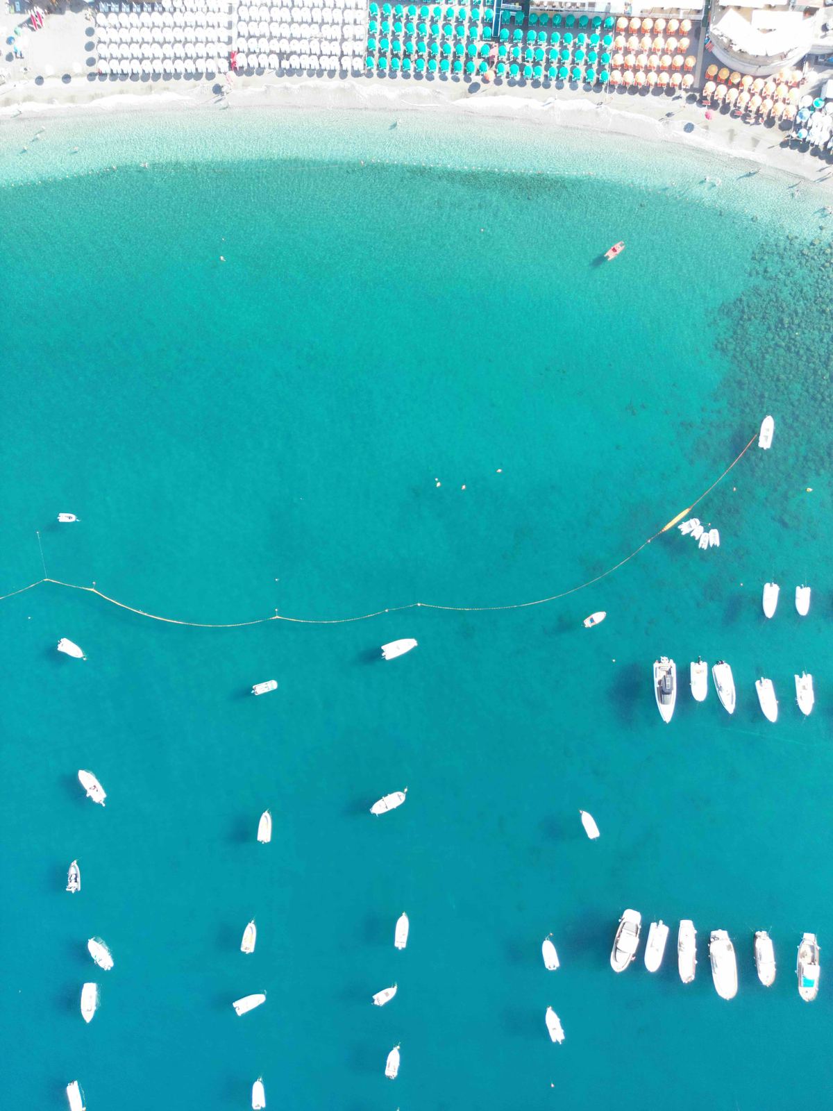 Aerial photograph of Spiaggia di Maiori, Maiori (SA), Campania — Flesh Sand by Raffaele Ferrari