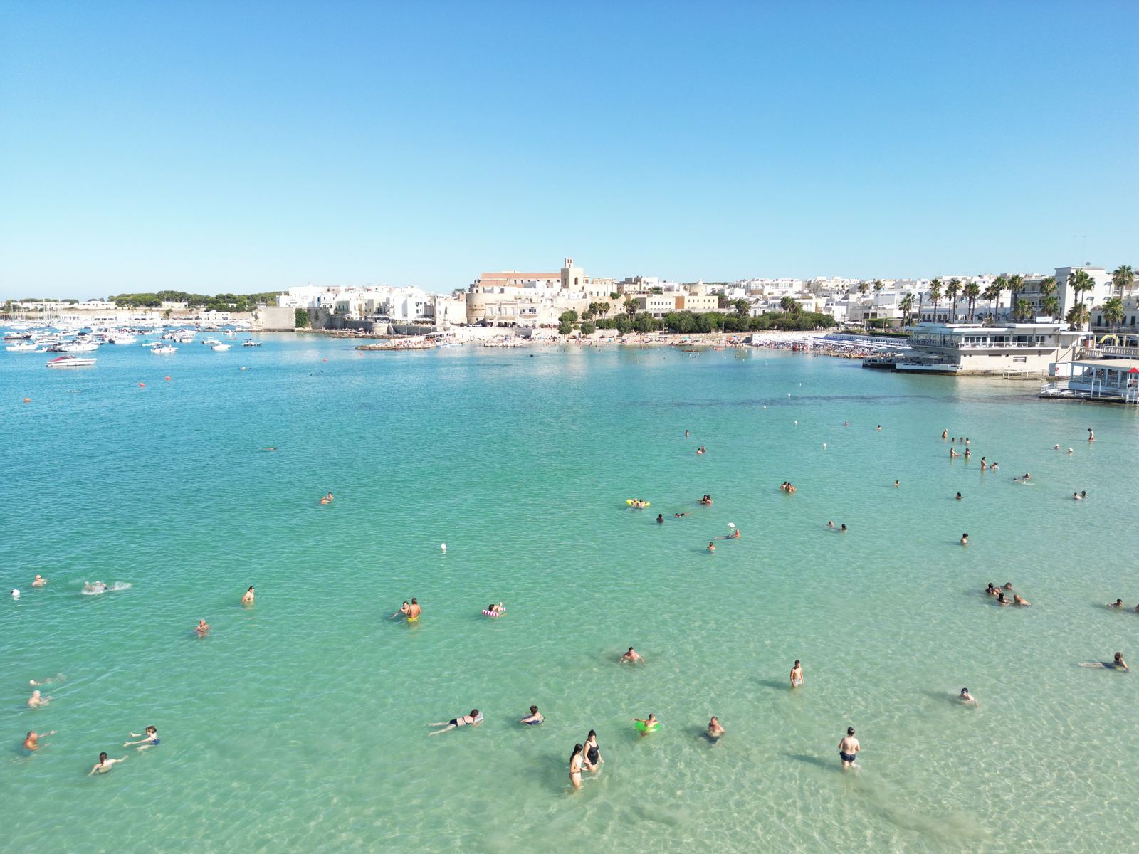 Aerial photograph of Spiaggia di Otranto, Otranto (LE), Puglia — Flesh Sand by Raffaele Ferrari