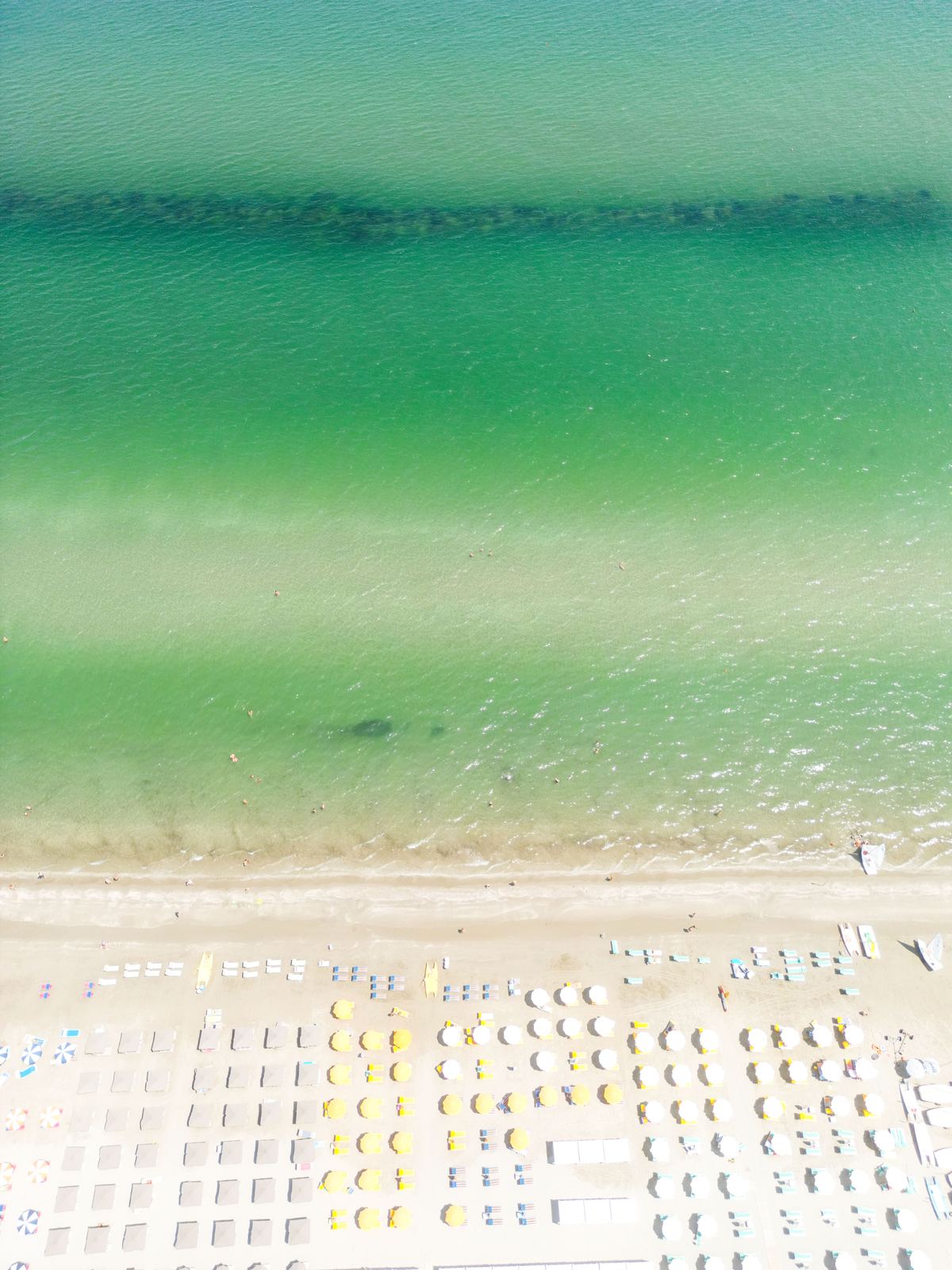 Aerial photograph of Spiaggia di Riccione, Riccione (RN), Emilia-Romagna — Flesh Sand by Raffaele Ferrari