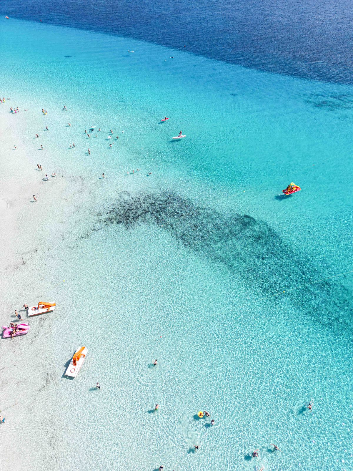 Aerial photograph of Spiaggia di Stintino, Stintino (SS), Sardegna — Flesh Sand by Raffaele Ferrari