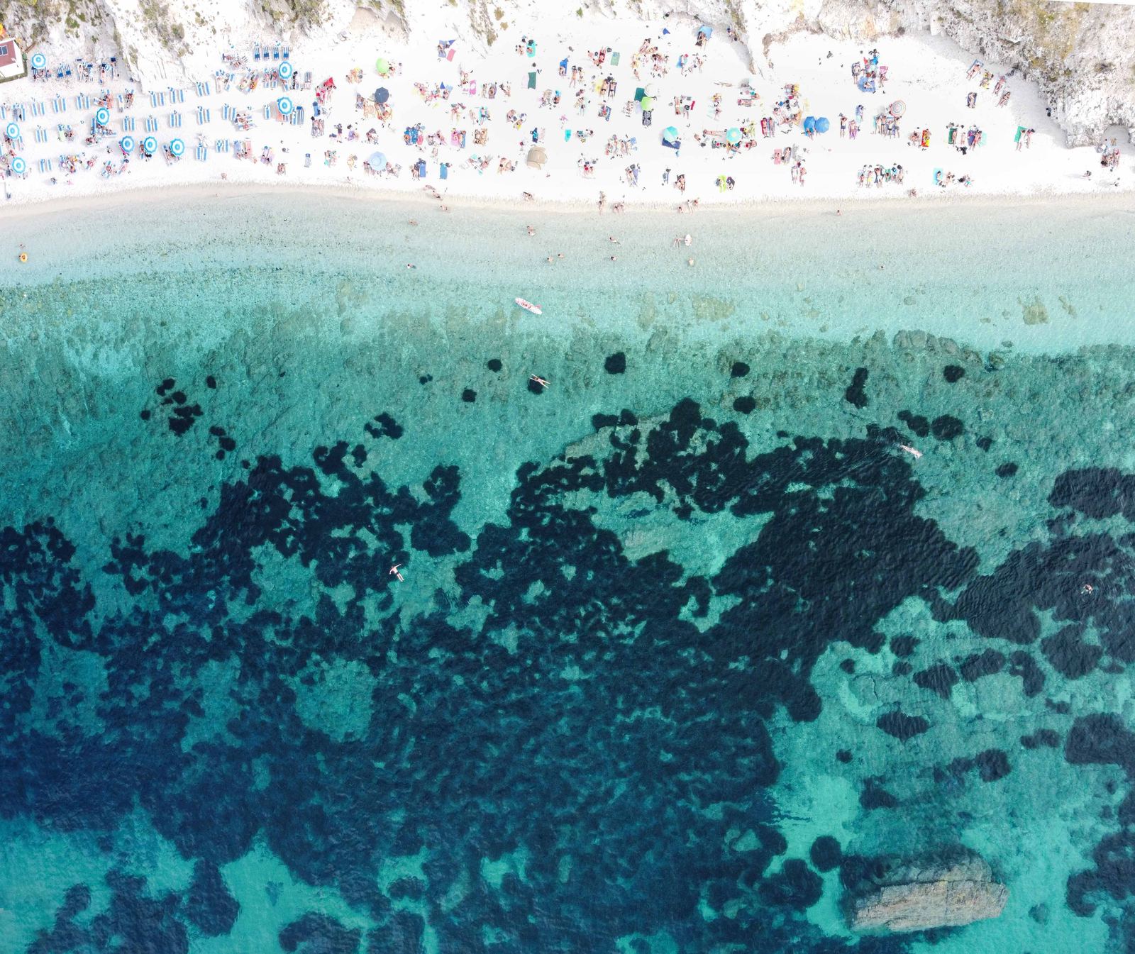 Aerial photograph of Spiaggia Sansone, Portoferraio, Isola d'Elba (LI), Toscana — Flesh Sand by Raffaele Ferrari