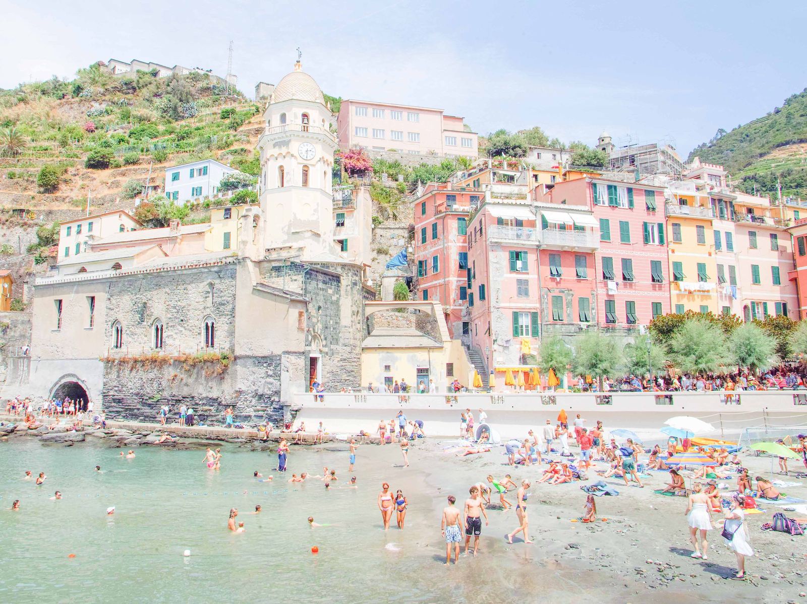 Aerial photograph of Vernazza, Vernazza (SP), Liguria — Flesh Sand by Raffaele Ferrari