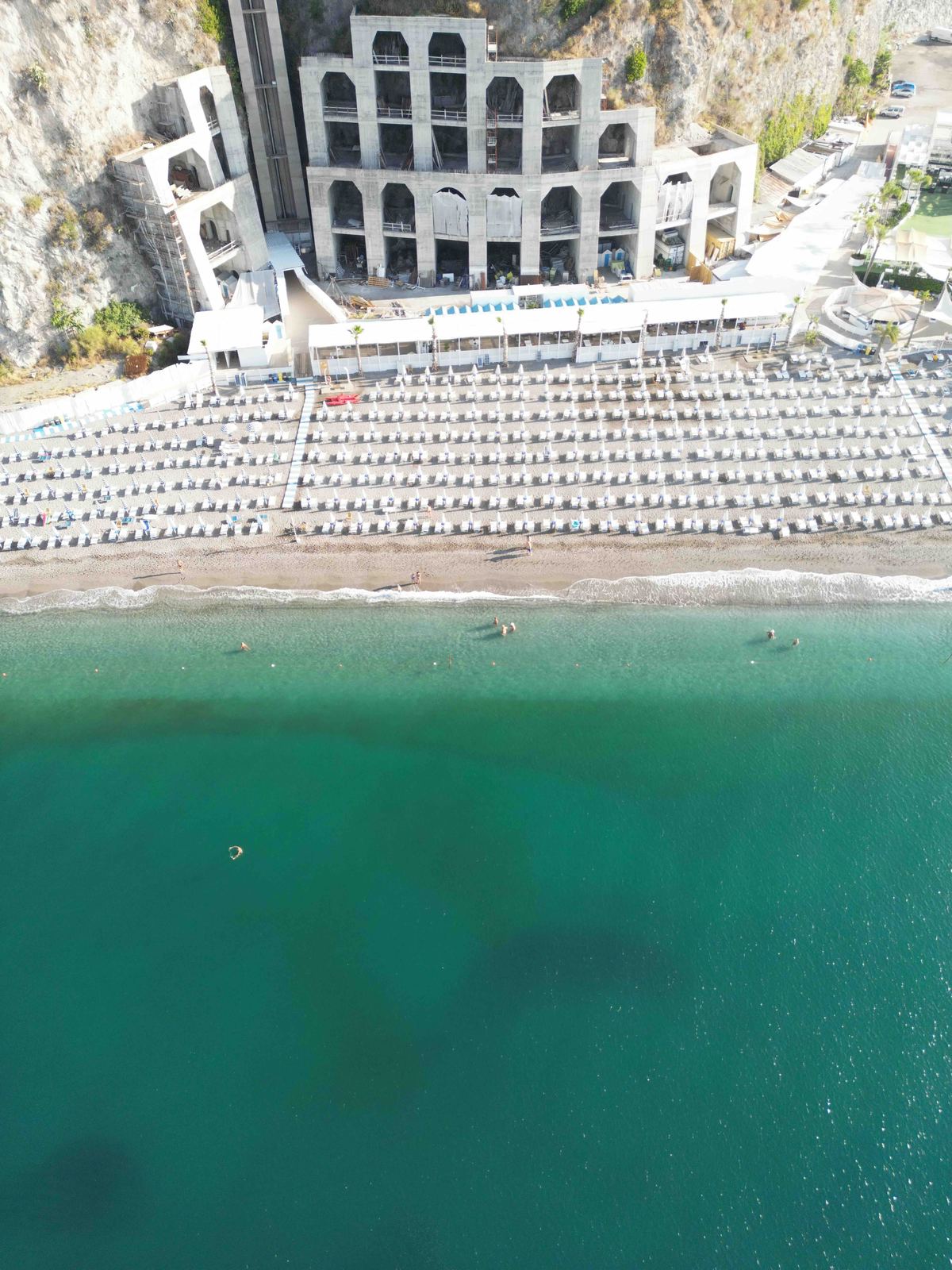 Aerial photograph of Vietri sul Mare, Vietri sul Mare (SA), Campania — Flesh Sand by Raffaele Ferrari